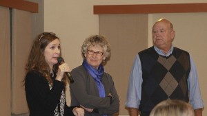 Housing discussion at Visitors' Bureau Luncheon.