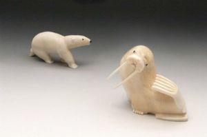 Artic Raven owner Lee Brooks recently returned from the Saint Lawrence Island in the Bering Sea with  fossilized whalebone