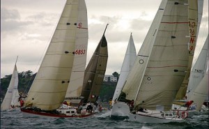 ‘The start is probably the most challenging — challenging in that you have to find a place to hide in the 200-plus boats tacking and jibing and trying to get a position in their start while waiting for your start.’