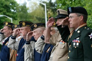 Veterans participating in the Friday Harbor Memorial Day Parade.
