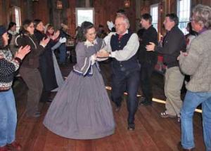 Contributed  photo  Roger and Anita Ellison ‘cut a rug’ at the ‘09 Holiday Social.