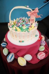 You'll fin treats such as the candy covered cake pictured here and more at CATS' Elegant Edibles fundraiser