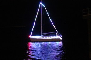 Annual lighted boat parade sails Santa to the Port of Friday Harbor