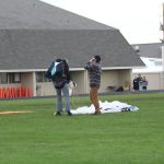 Skydivers inspire students