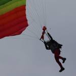 Skydivers inspire students