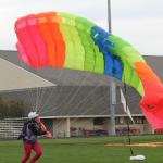 Skydivers inspire students