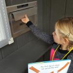 First graders visit the library