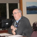 San Juan County Medical Director Michael Sullivan speaks on the importance of buying both regional air ambulance memberships at the Nov. 23 meeting.
