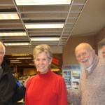 Shopping spree winners donate to food bank