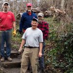 Volunteers build steps to ease six-mile trail