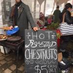 Contributed photo/Ferah Uri                                Roasted chestnuts are sold at Brickworks Old-Fashioned Christmas Market.