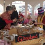 Contributed photo/Ferah Uri                                Children decorate gingerbread houses at Brickworks Old-Fashioned Christmas Market.