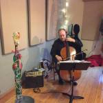 Contributed photo/Ferah Uri                                A live musician plays at Brickworks Old-Fashioned Christmas Market.