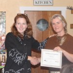 Shannon Borg of San Juan Island receives third place in the 2016 Launch San Juan Islands business competition and $500 for her agriculture writing and marketing company called Oysterous & Vine.
