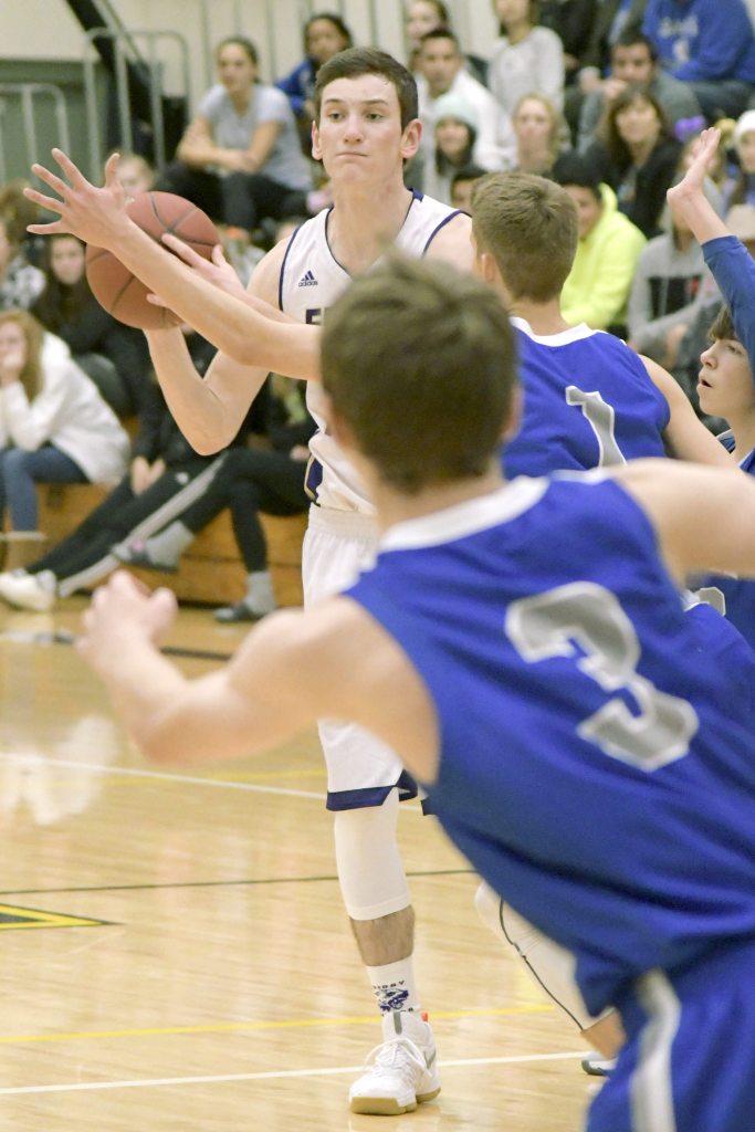 Contributed photo/Aaron Shepard                                Senior Eli Cooper-West passes.