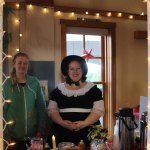 Staff photo/Hayley Day                                Parishioners of Friday Harbor&rsquo;s Seventh Day Adventist Church sell hot chocolate at Brickworks Old-Fashioned Christmas Market.