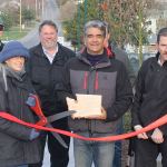 Ribbon cutting celebrates Tucker Avenue sidewalks, bike lanes