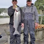 Second place winner Tim Linderman wth his 15.15 lb. fish.