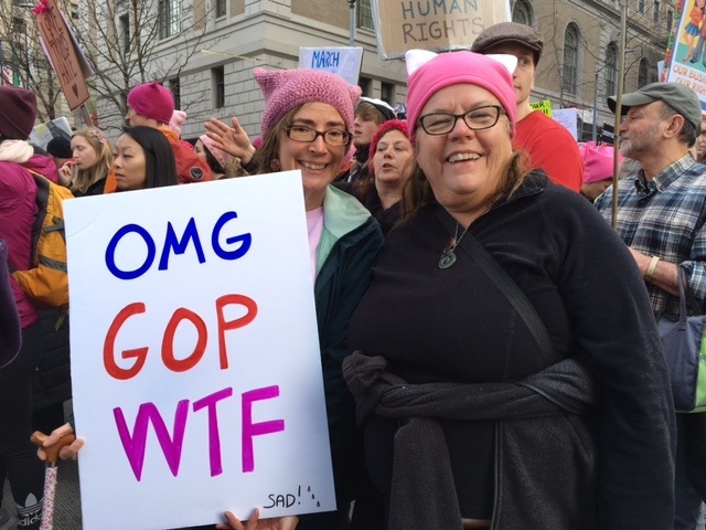 Islanders go to Seattle to join march