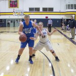 Staff photo/Greg Sellentin                                Hannah Hopkins plays strong defense.