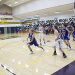 Staff photo/Greg Sellentin                                Senior Alexa Mora is open for a three-point attempt.