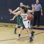 Staff photo/Greg Sellentin Alexa Mora looks for an open shot from outside the 3 point line