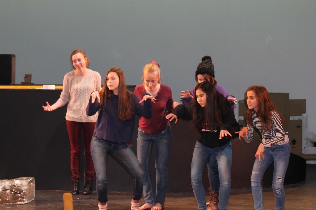 Staff photo/Heather Spaulding                                The Jitterbugs dance in the woods of Oz.