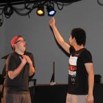 Staff photo/Heather Spaulding                                The Lion, Eric Sabel, receives his courage.