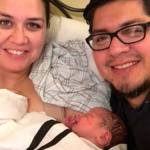 Contributed photo/Joe and Ana Gamez                                The first baby of the year and his proud parents.