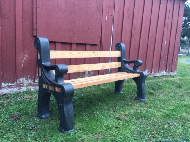 Contributed photo/San Juan County Parks, Recreation and Fair Department                                Dustin Rowher added benches for fairground events.