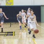 Staff photo/Greg Sellentin                                Senior Alexa Mora breaks away after a turnover.