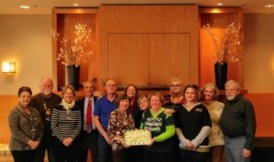 Contributed photo/Friday Harbor Kiwanis Club                                FH Kiwanis Club members celebrate the club&rsquo;s 30th anniversary.