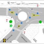 Contributed photo/Town of Friday Harbor                                Town officials state motorists often block crosswalks when making turns in this intersection. A painted roundabout could help alleviate this problem.