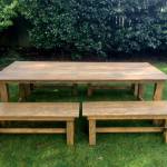 Contributed photo/San Juan Bloom                                Each hand-crafted table seats eight to 12 people.