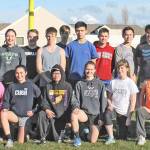 Heather Spaulding/Staff Photo                                Bottom row left to right: Ana Sanabria, Annamarie Thomas, Jaclyn Domenech, Adriena Pew, Ciera Bailey, Kendra Cliffton, Joanna Evans, and Katie Place. Top row left to right: Head Coach Darrin Scheffer, Lupita Garcia, Jacob Kaden, Tiwan Shaller, Claudio Ochoa, Sara Rist, Arlo Harold, Chris Hallock, Kenny Hallock, Dustin Rhower, Zach Porter, Matt Stromberg, Henry Duke, Max Maddox, Pablo Toban, and Luke Erickson, Assistant Coach Herb Mason
