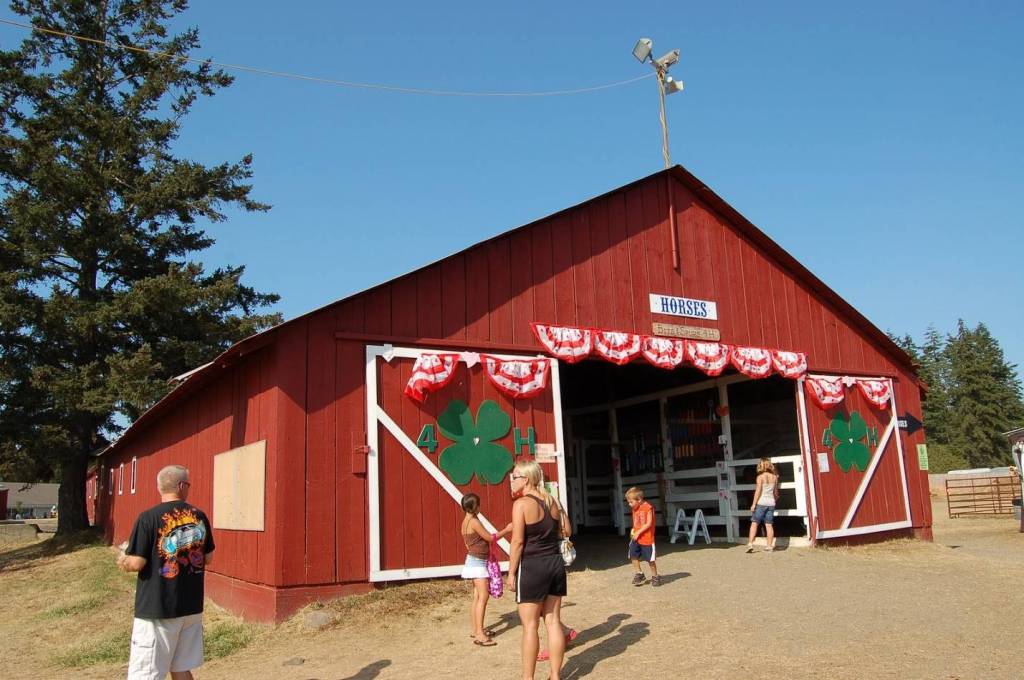 Contributed photo/D.N. Kinsey                                The horse barn in 2008, after it was painted red.