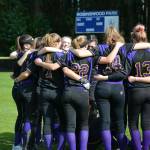 Contributed photo                                Fastpitch team huddle.