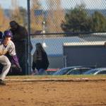 Photo/Greg Sellentin - Ethan Germain leads off of first base, looking to steal second