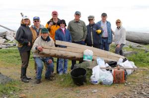 Contributed photos/Great Islands Clean-Up                                Islanders collect trash during a past Great Islands Clean-up.