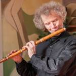 Contributed photo                                Jeffrey Cohan on the baroque one-keyed flute.