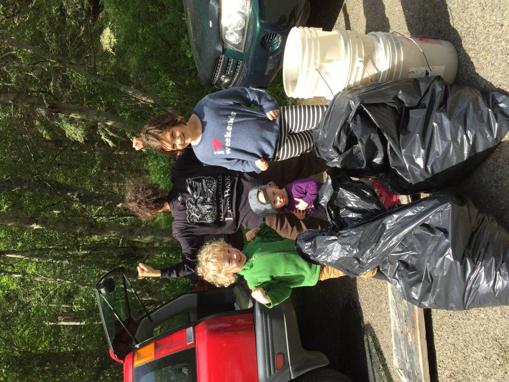 Contributed photos/Great Islands Clean-Up                                Islanders collect trash during a past Great Islands Clean-up.