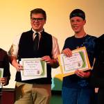 Contributed photo/Friday Harbor Grange No. 225                                Left to right: First place Adriena Pew, Fourth place Eric Sable, second place Blake Budwill and third place Aida Must