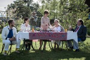 Contributed by Stage Left, taken by John Sinclair, concepia.com                                Left to right: Benjamin McFadden, Megan Becker, Dan Mayes, Ann Cozzalio, Therese Diekhans, Eric Ray Anderson                                The soup at George and Flora&rsquo;s dinner party has a lot of zing to it, in Island Stage Left&rsquo;s presentation of &ldquo;Humble Boy.&rdquo;