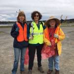 Contributed photo                                Members of Soroptimist International of Friday Harbor collect trash on a beach.