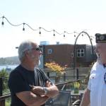 Staff photo/Hayley Day                                Marine Corps veterans reminisce at the American Legion before the Memorial Day event.