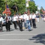Staff photo/Hayley Day                                The American Legion Post 163 starts the parade on Second Street.