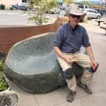 Staff photo/Greg Sellentin                                Local artist Tom Small will show 25 art pieces at the San Juan Island Artists&rsquo; Studio Tour on June 3 and 4. Three pieces are over nine feet tall and made of basalt.