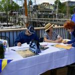 Contributed photo/Bill Waxman, San Juan Island Yacht Club photographer                                This was the first year the event included information tables from first responders before the parade started.
