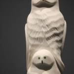 Staff photo /Heather Spaulding                                 &ldquo;Owl and Chick&rdquo; by Inuit artist Iyola Kingwatsiak.