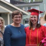 Staff photo/ Heather Spaulding                                Graduate Autumn Hallock with her supporting friends.